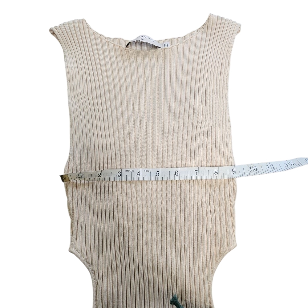 Bec + Bridge Beige Ribbed Knit Dress - Picture 4 of 8